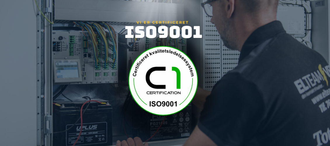 ISO 9001:2015 certificeret!